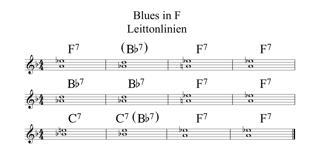 Blues in F Leittonlinien